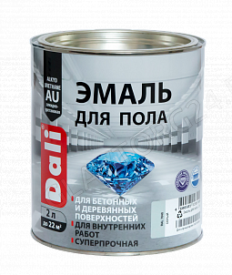 DALI эмаль для пола, бежевый RAL 7032, 2 л (замята)