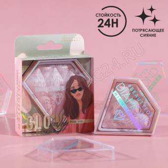 Запечённый хайлайтер для космического сияния, оттенок Love gold   5389459