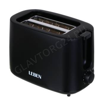 Тостер LEBEN 271-030 650Вт пласт, металл черный