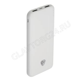 Аккумулятор мобильный BY 10000мАч 4 разъема USB/Type-C/MicroUSB 2А белый 031-165