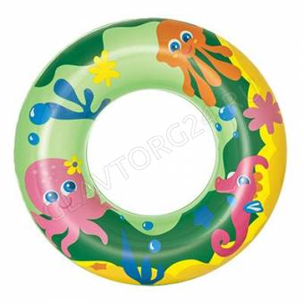 BESTWAY Круг для плавания с ручками,ПВХ,51см,Морские приключения , 36113