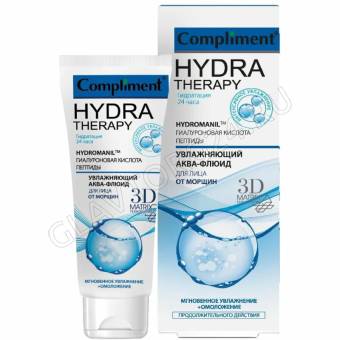 Compliment HYDRA THERAPY увлажняющий аква-флюид для лица от морщин, 50мл