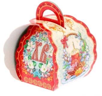Коробочка подарочная для яйца "ХВ", 13,4 х 26,2 см 1193839