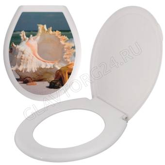Сиденье для унитаза с крышкой "Прибой" СП72-102
