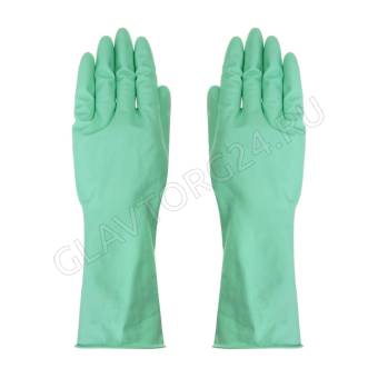 Перчатки латексные суперпрочные с ароматом алоэ Vetta 447-082 р-р(XL) мятно-зеленый 12/144шт