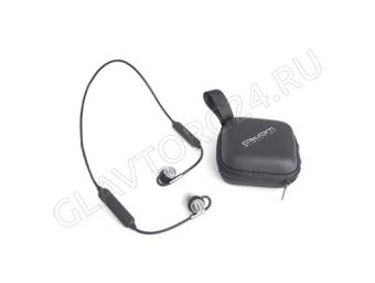 Наушники беспроводные внутриканальные спортивные Атом S2 с микрофоном, Bluetooth черно-серый