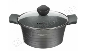 Кастрюля 6,1л с /кр а/пр ГРАФИТ 28*12,5 см
