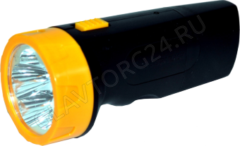 Фонарик Ultra Flash LED3827 5LED чер/жел аккум.