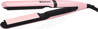 Щипцы для выпрямления волос SAKURA SA-4526P 45Вт 100мм розовый перламутровый 
