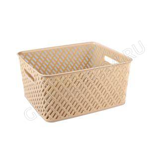 Корзина "Плетенка" (350х290х175) (беж.) (уп.13) М3502