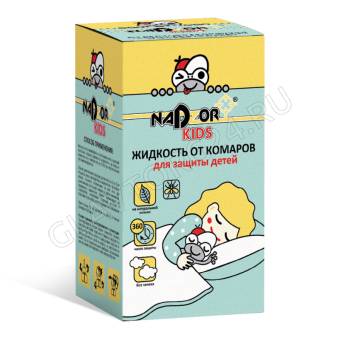 NADZOR Жидкость для фумигатора от комаров для детей