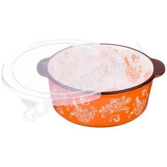 БЛЮДО ДЛЯ ЗАПЕКАНИЯ С ПЛАСТИКОВОЙ КРЫШКОЙ 20*19*7СМ/16 арт. 536-183 снято