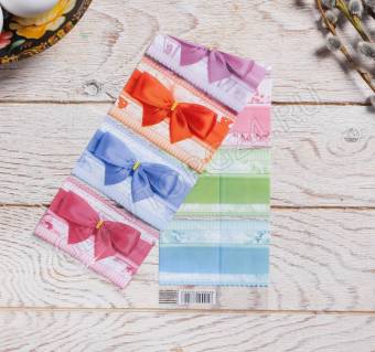 Термонаклейки на 7 яиц «Бантики», 7,3 х 34,2 см   4478899