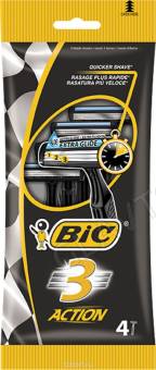 Bic 3 Экшн Набор станков мужских одноразовых 4шт 