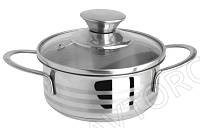 Кастрюля 600мл Regent стекл. кр. 12х5см Linea BIMBO vitro арт. 93-BIMv-01