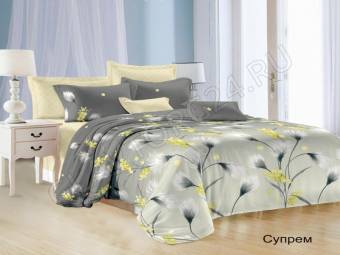 КПБ Евро Satin collection Микросатин Супрем Под200*220+Пр220*240+2Нав(70*70)