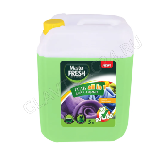 Мастер Фреш гель д/стирки 5л ALL IN 1  канистра HDPE с ручкой/ АКЦИЯ
