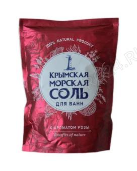 Крымская морская соль для ванн Роза 1100 г.
