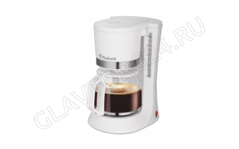 Кофеварка SAKURA SA-6117W капельная 700Вт 1,2л кувшин белый