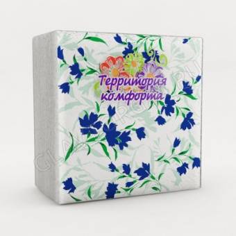 Салфетки бум. 50шт с рис./60шт Василек Омск