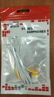 Наушники проводные внутриканальные Stereo EARPHONES оранжевый