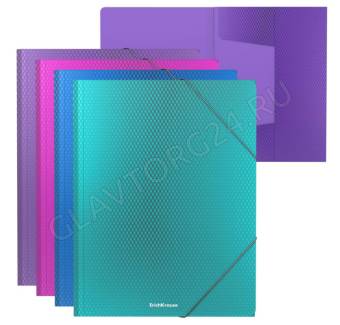 Папка на резинках Diagonal Vivid ассорти А4 50380