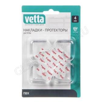VETTA Накладки-протекторы на углы,4см, ПВХ,2дизайна