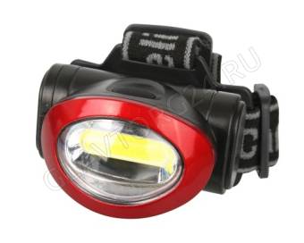 Фонарик Camelion LED5382 (фонарь налобн, черн., COB, 4 реж, 3XLR03 в компл, пласт)