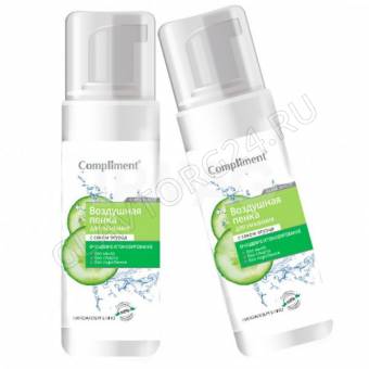 Compliment пенка для умывания воздушная с соком огурца 160 мл/18