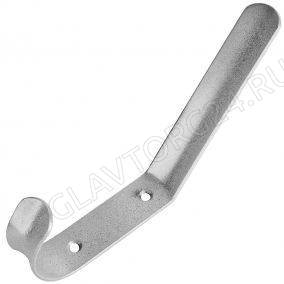 Крючок одежный 2-х рожк. серый п/п Тонар