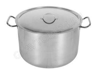 Кастрюля 35л с крышкой (396мм) 1с2020, Аша*