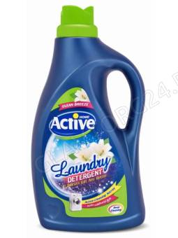 ACTIVE Гель для стирки белья универсальный "Clean Breeze" Альпийские луга, 2500 мл, Green