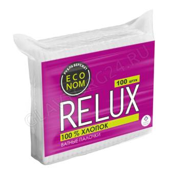 Ватные палочки пакет 100шт RELUX /52