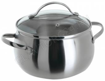 Кастрюля 6,7л матов.полир.ст/кр. 24х13,5см  Linea Apple 93-D-4 снято