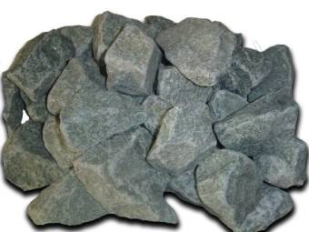 Камень для Банной печи "Долерит колотый" (20кг, фр. 70-120) 