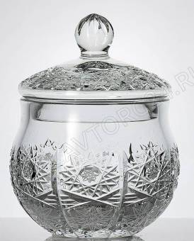 Конфетница с крышкой 1100/18 выс.146мм д.125мм хрусталь арт. 6028/2