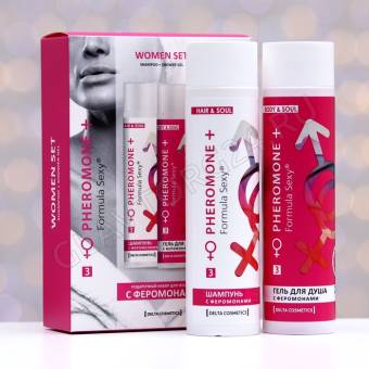 Косметический набор женский Formula Sexy №3, гель для душа 250 мл+шампунь 250 мл 