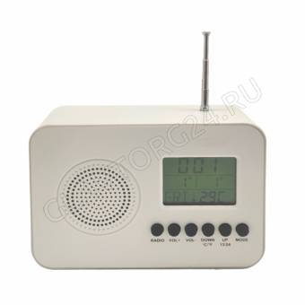 Будильник электронный SAKURA SA-8520 светло-серый пластик 