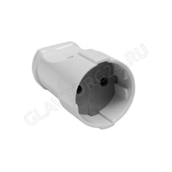 Розетка штепсельная Volsten S1-M11 White 10А белая б/з