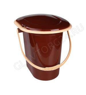 Ведро-туалет 17л (коричневый)(уп.10) М1319