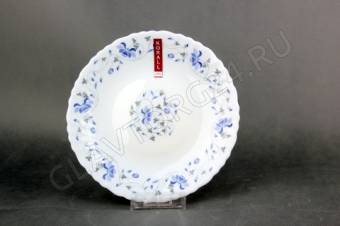 Тарелка 19см плоская Синяя вуаль арт. LHP75-1059