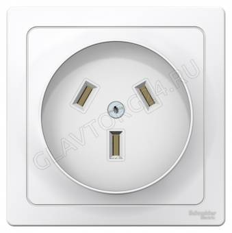 Розетка 1 СП для электроплиты 2P+E 32А IP20 250В белая BLNSR003231