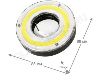Фонарик Camelion LED56322 (фонарь, черный, COBLED, 3XААА, пласт, блистер)