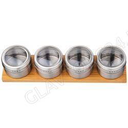 НАБОР Д/СПЕЦИЙ AGNESS 4ПР. НА ПОДСТАВКЕ 30*8,5*7СМ/12 арт. 912-051