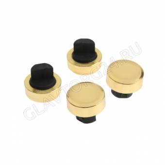 Зеркалодержатель, d=20 мм, без сверления, цвет золото, 4 шт. 2335427