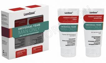 ПН Compliment Universal Team.Man Only д/чувст.кожи№1291(крем+Шамп.д/в и тела 200мл),10шт