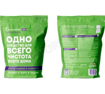 Greenfield ЭКО универсальный очиститель дой-пак 1 кг. 