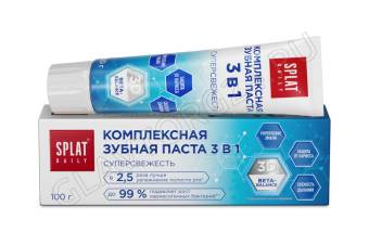 SPLAT Daily зубная паста Суперсвежесть 3 в 1, 100гр/25