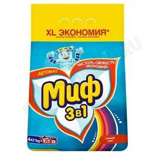 Миф СМС автомат 4,0кг порошок 3в1 колор свеж цвет АКЦИЯ!!