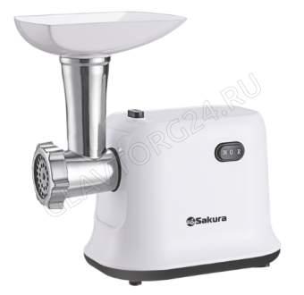 Мясорубка SAKURA SA-6420W 1500Вт без насадок реверс белый